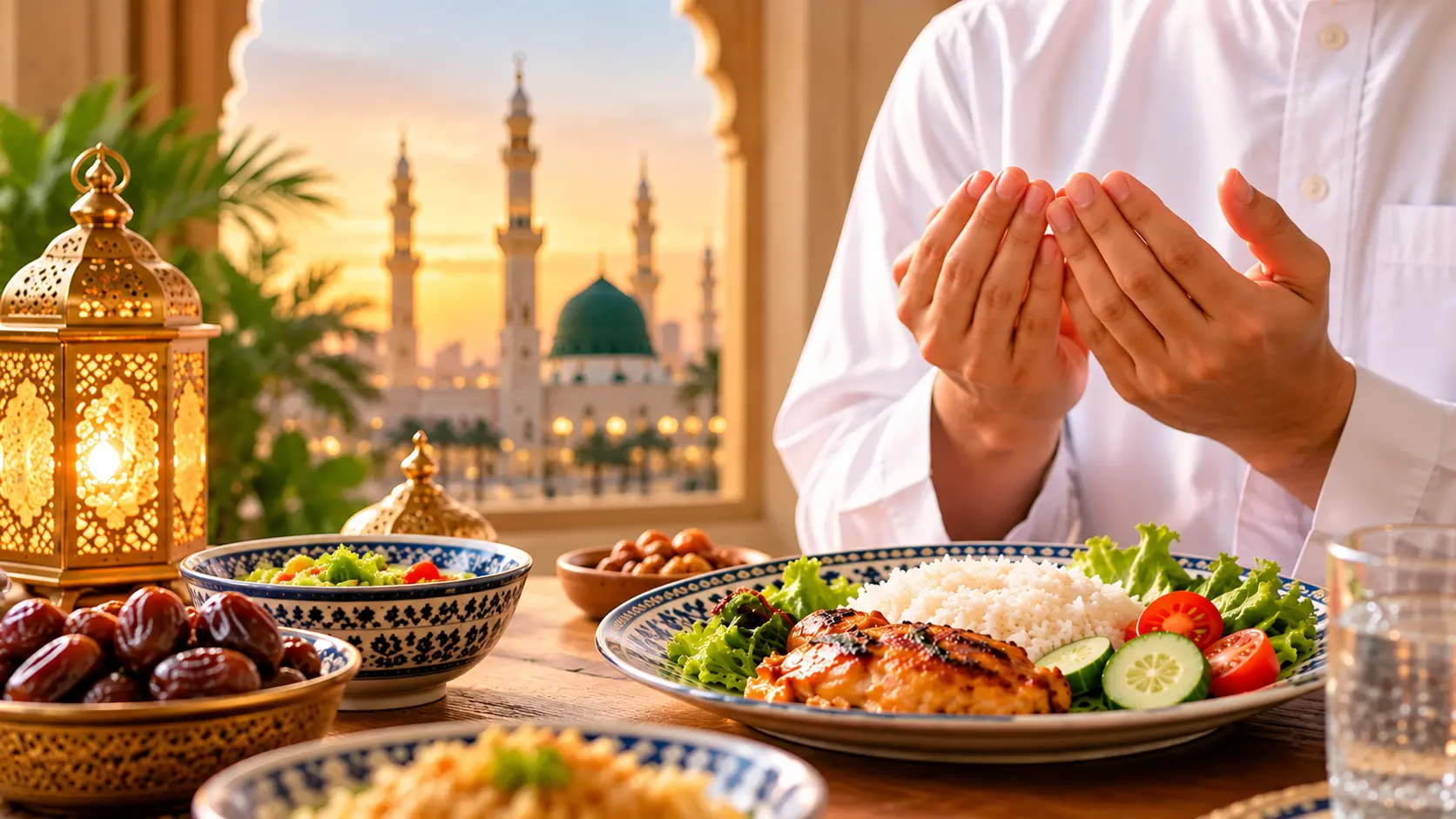 Dua Before Eating: Arabic, English Translation, Transliteration & Hadith